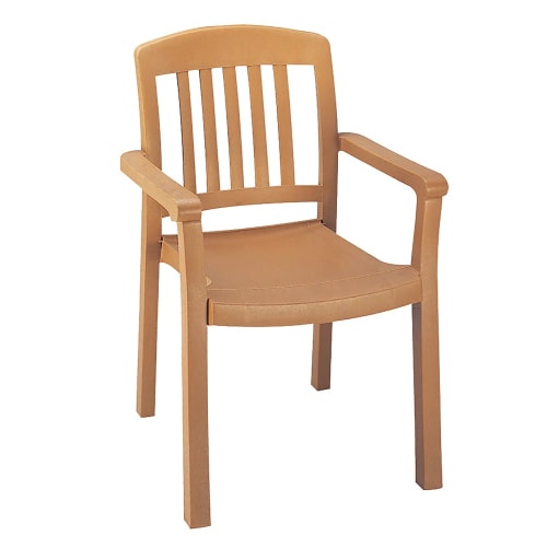 GuestSupply US Grosfillex Atlantic Classic Armchair Teakwood